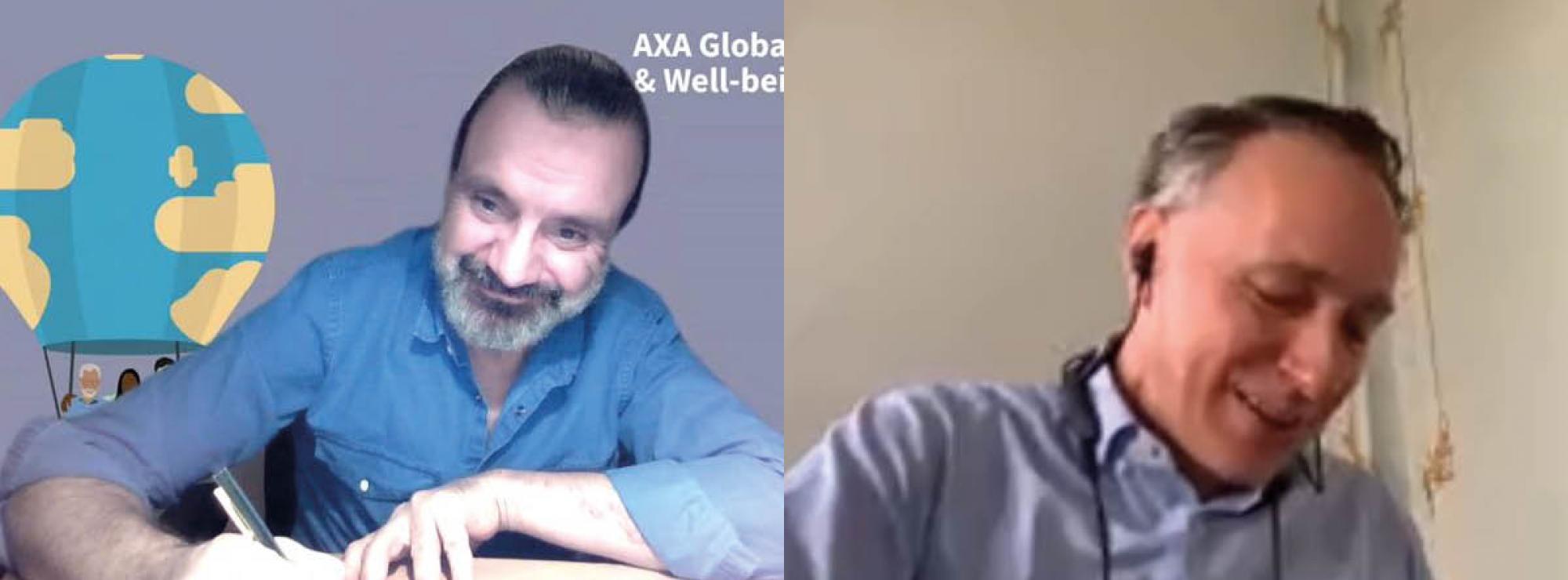 Hedi Ben Sedrine et Thomas Buberl signe la charte relative au programme Santé et Bien-Etre des salariés